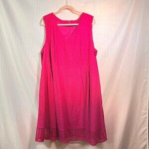 Jessica London Pink Sleeveless Dress